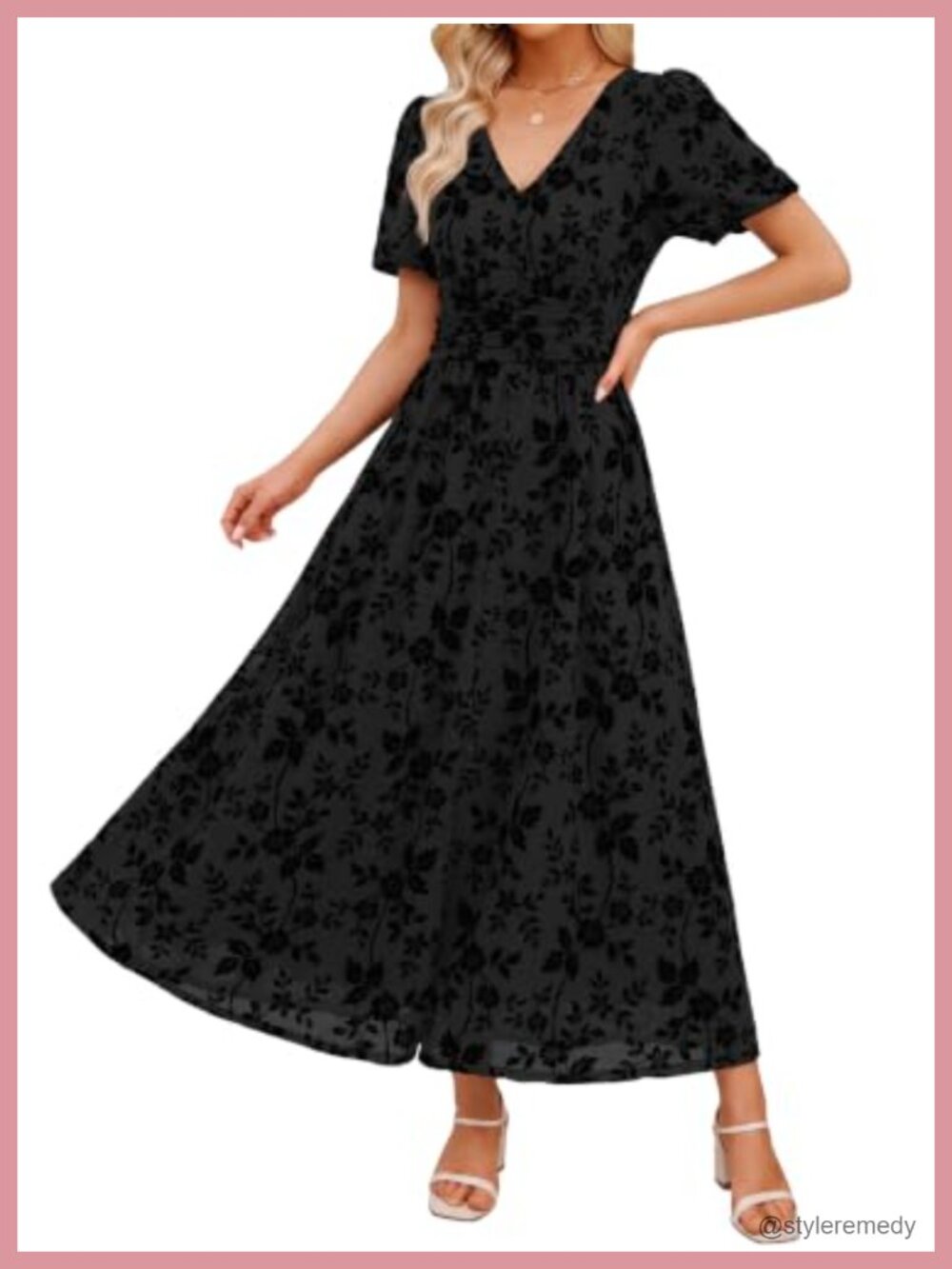 Womens Floral Mesh Maxi Dress Formal Wedding Guest Cocktail A-Line